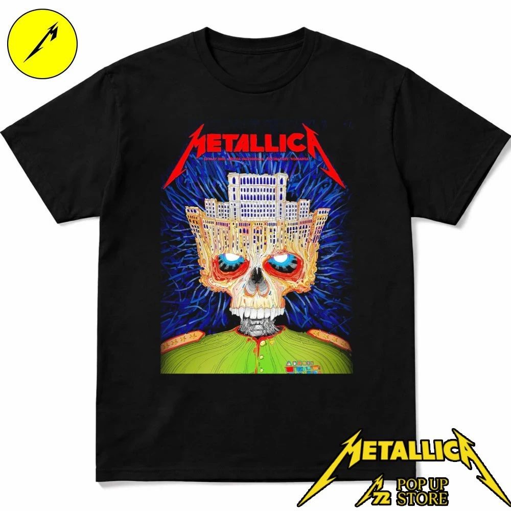 Metallica M72 Bucharest Romania Limited Edition Poster At Arena Nationala Bucharest On May 13 2026 M72 World Tour 2026 Art By Matei Apostolescu Shirt