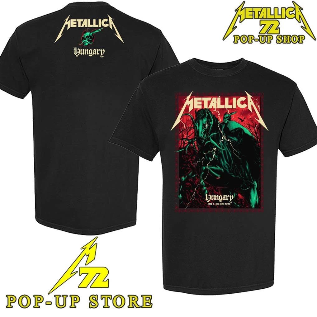 Metallica M72 Puskas Arena in Budapest, Hungary, on June 11, 2026, on the M72 World Tour Alex Almeida design T-Shirt