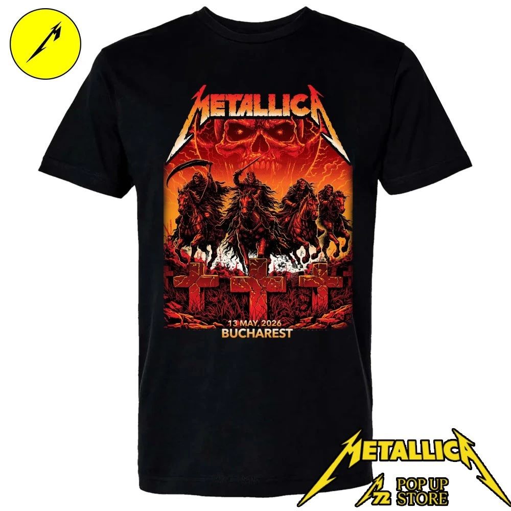 Metallica M72 Bucharest For Arena Națională in Bucharest Romania on May 13 2026 T-Shirt