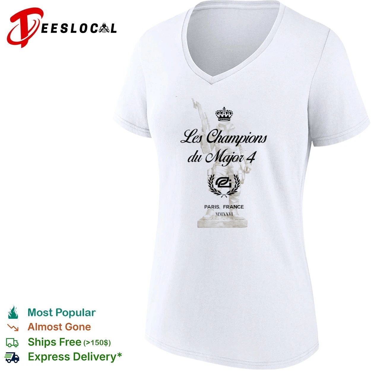 Les Champions du Major 4 Paris France MMXXVI T-shirt