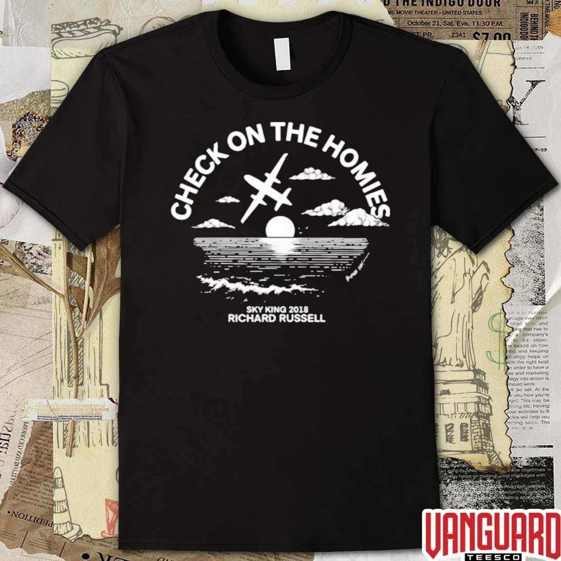 Check On The Homies Sky King 2018 Richard Russell Horizon Air Memorial t-shirt
