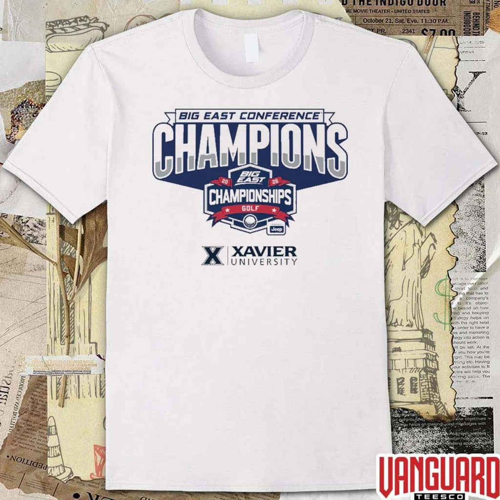 Xavier Men’s Golf 2026 Big East Conference Champions t-shirt