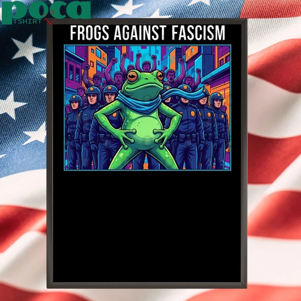 Frogs Together Strong Portland Frog Frogs Against Fascism T-Shirt