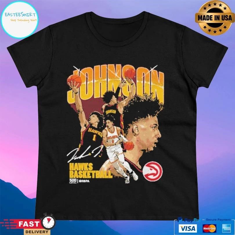 Jalen Johnson Atlanta Hawks Basketball Collage T-shirts
