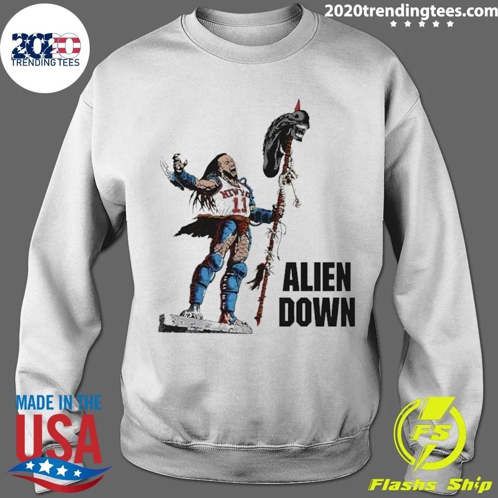 Jalen Brunson Alien Down Knicks Beat Spurs Shirt