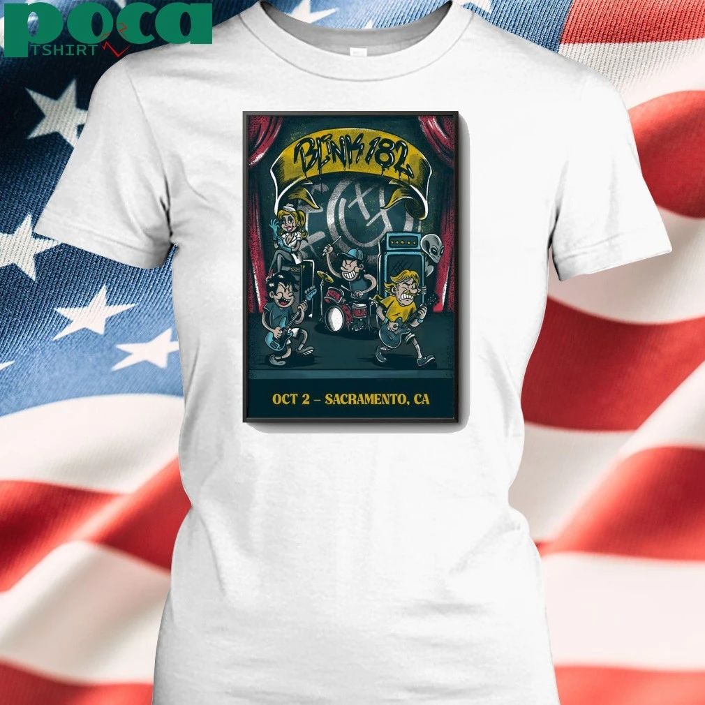 Blink 182 Oct 2 2025 Aftershock Festival Show Poster shirt