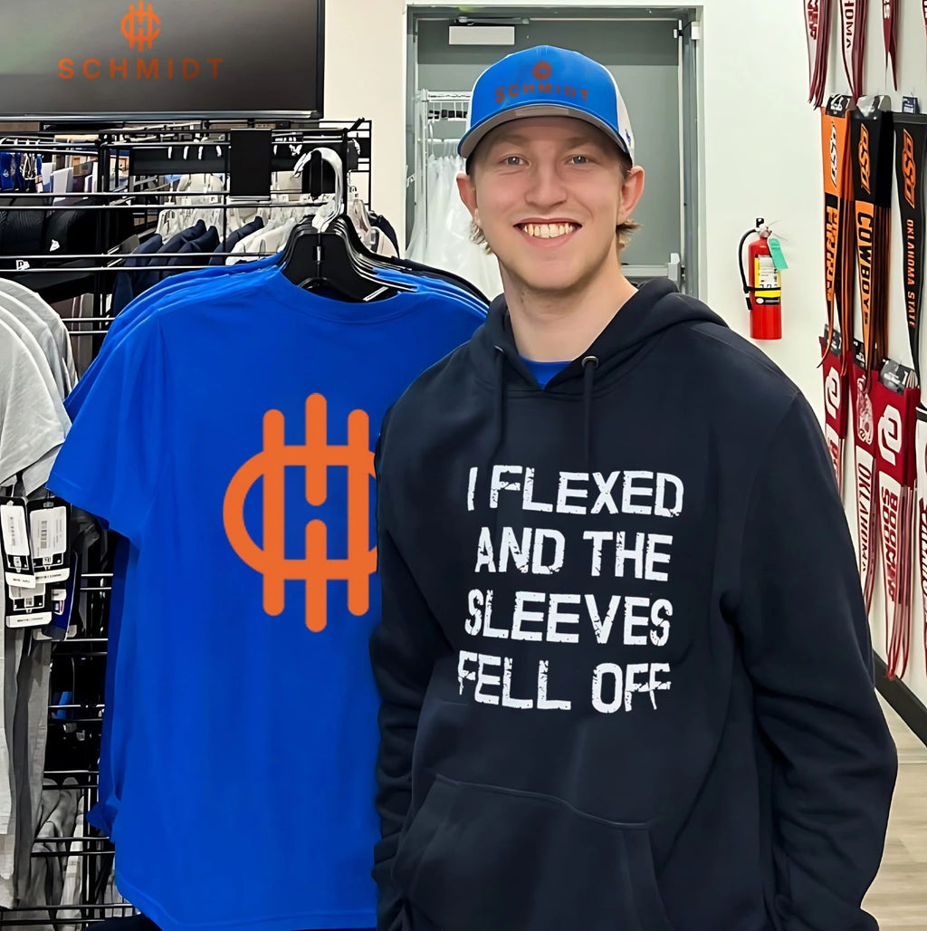 I flexed and the sleeves fell off vintage shirt