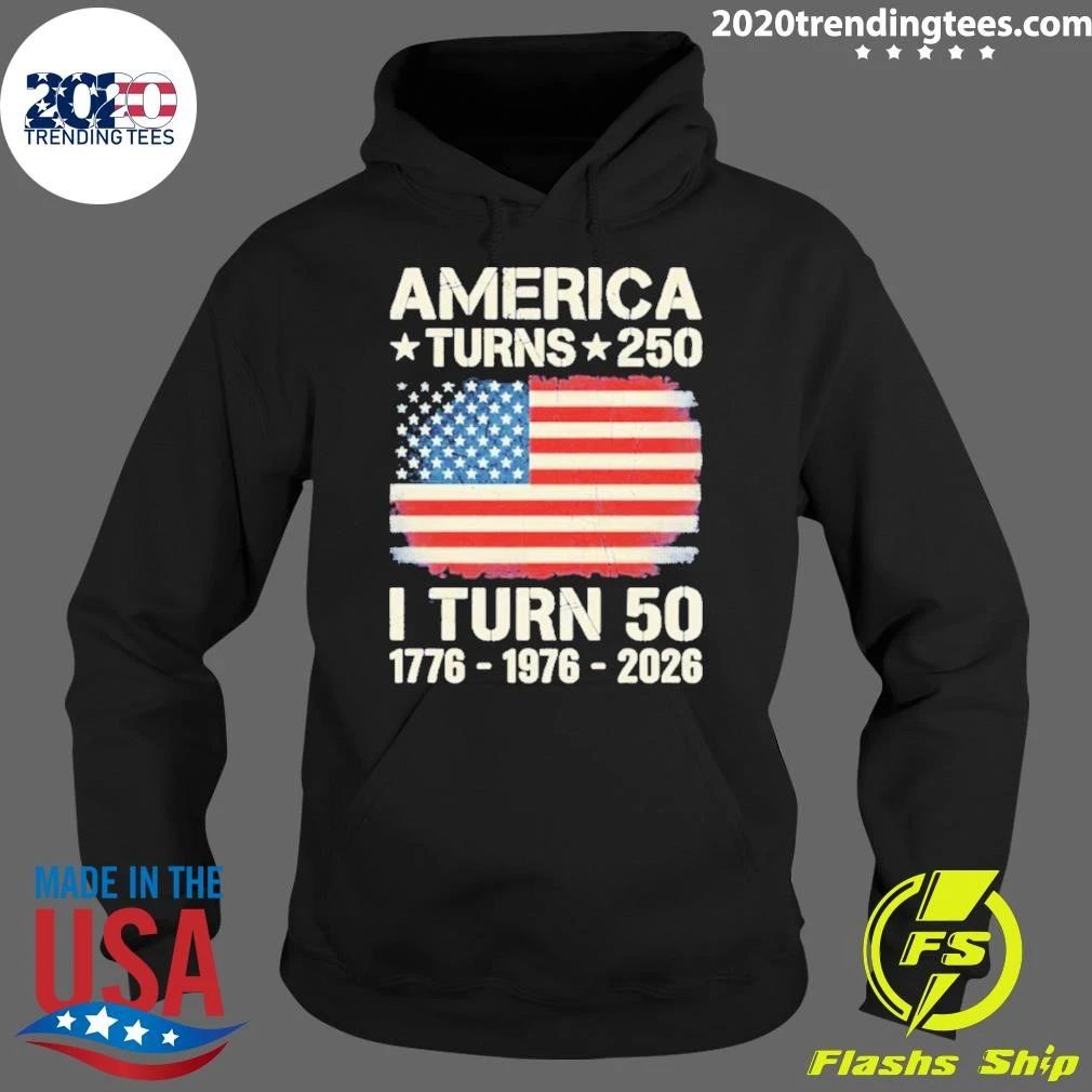 Custom America Turns 250 I Turn 50 Shirt