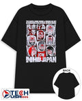 NHB Japan the ropes come down and chains go up no submissions no dq no rules no holds barred shirt