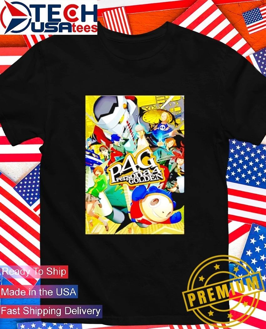 Persona 4 Golden Main Cast and Izanagi character shirt