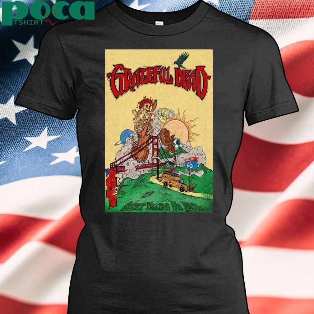 Grateful Dead 60 Years So Far Foil Poster T-shirt