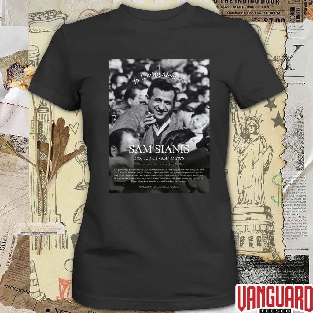 In loving Memory Sam Sianis December 12 1934 – May 15 2026 Billy Goat Tavern Poster t-shirt