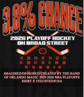 Philadelphia Flyers 3.8 percent chance 2026 Playoff Hockey On Broad Street shirt