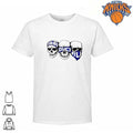 Irriducibili Three Skulls Blue Bandana Mask Graphic Ultra Football Fan Style Shirt
