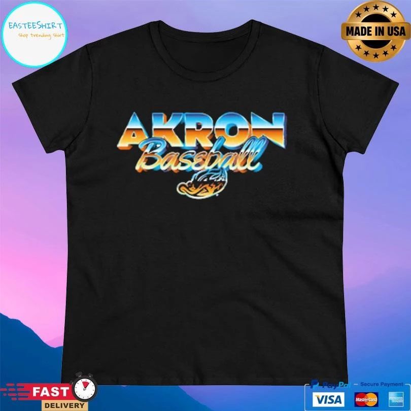 Akron Baseball Future Chrome T-shirts