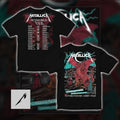 Metallica M72 World Tour 2026 Cardiff Wales Principality Stadium Red Dragon Artwork By Duchess Of Dark Concert T-Shirt