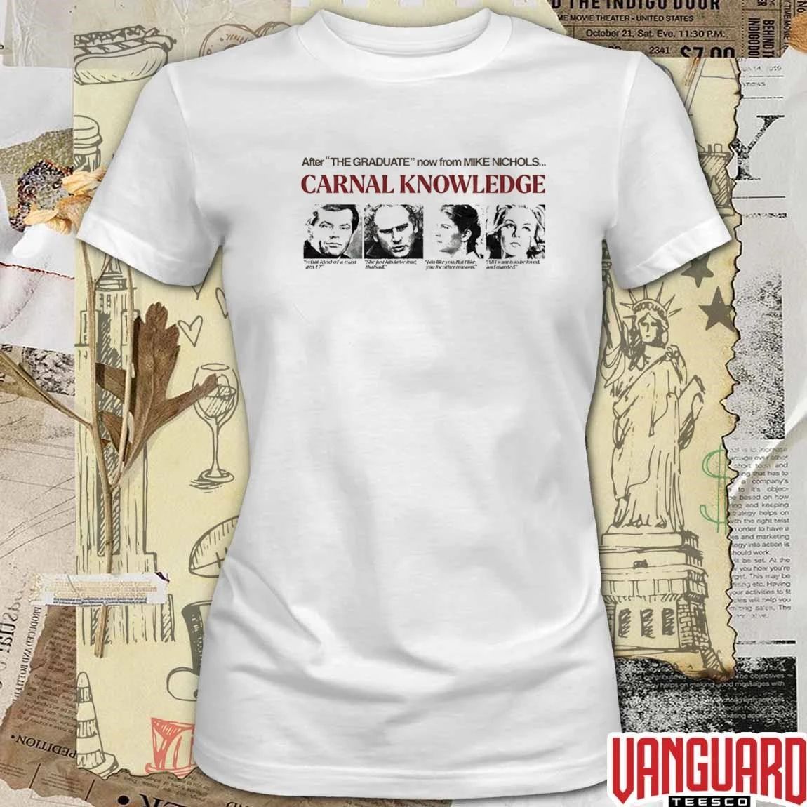 Aziz Ansari After The Graduate Nơ From Mike Nichols Carnal Knowledge t-shirt