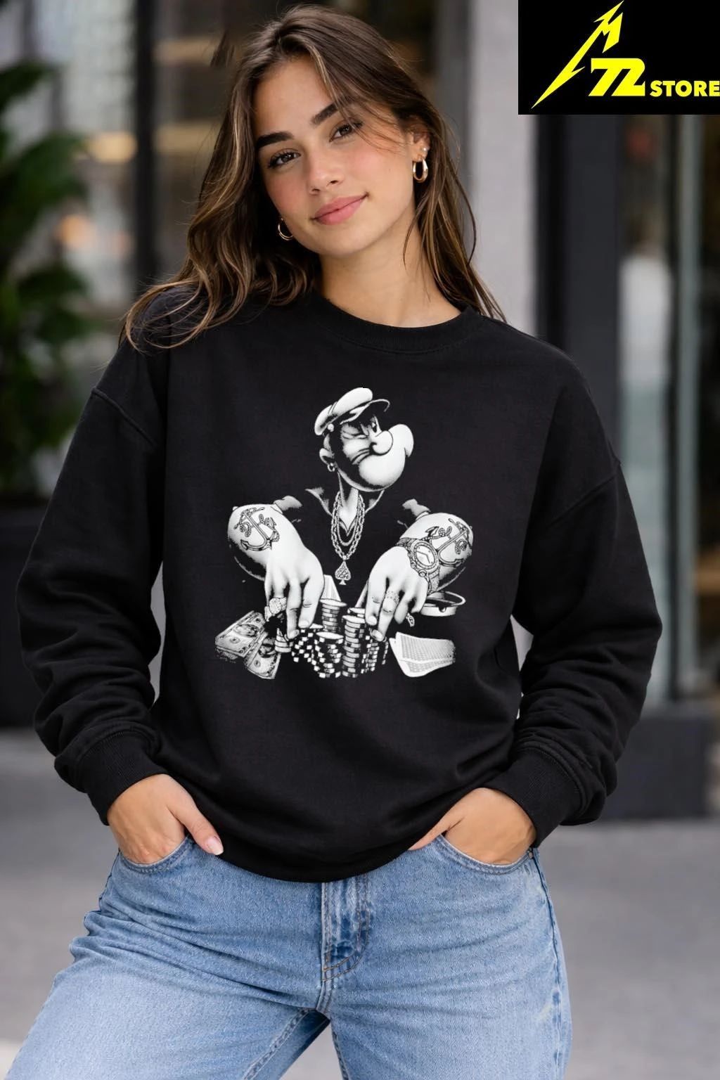 Jackson Popeyes Poker Pimp Shirt