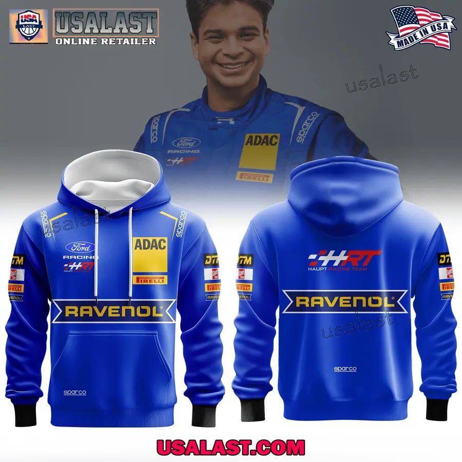 Arjun Maini HRT Ford Racing 3D Apparel 2026 Hoodie Jersey