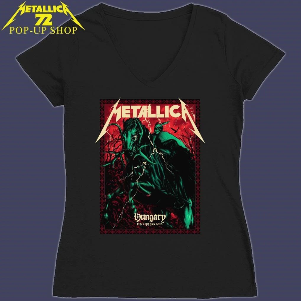 Metallica M72 Budapest Hungary June 11th 2026 Design Alex Almeida Pop-Up Shop Limited T-Shirt
