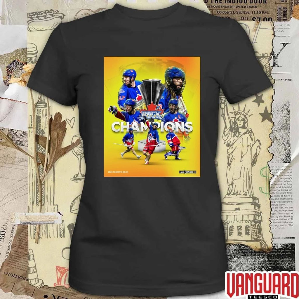 Celebrates Toronto Rock 2026 NLL Finals Champions Poster t-shirt