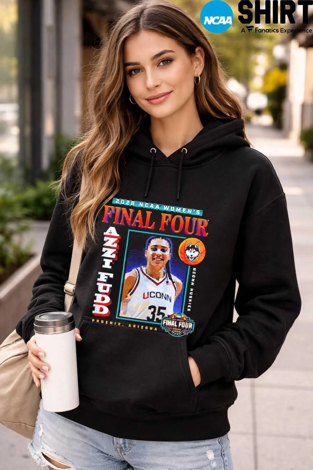 UConn Huskies NCAA Women’s Basketball Final Four 2026 Azzi Fudd Shirt