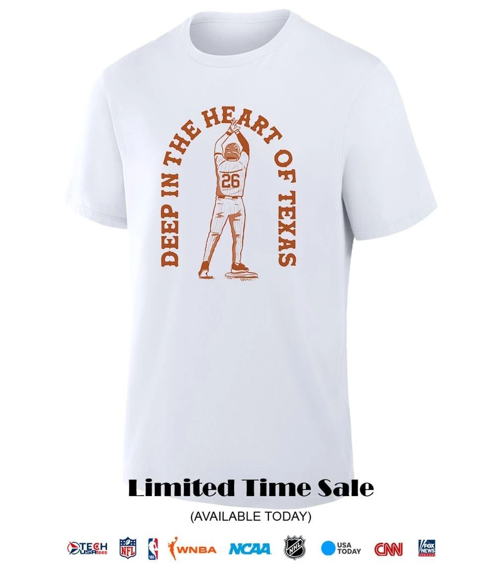 Deep the heart of Texas Baseball player shirt