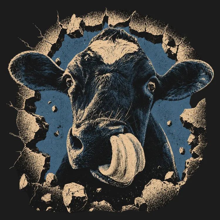 Friendly Cow Graphic