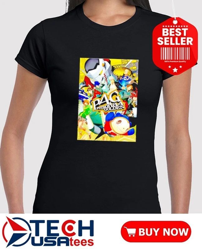 Persona 4 Golden Main Cast and Izanagi character shirt