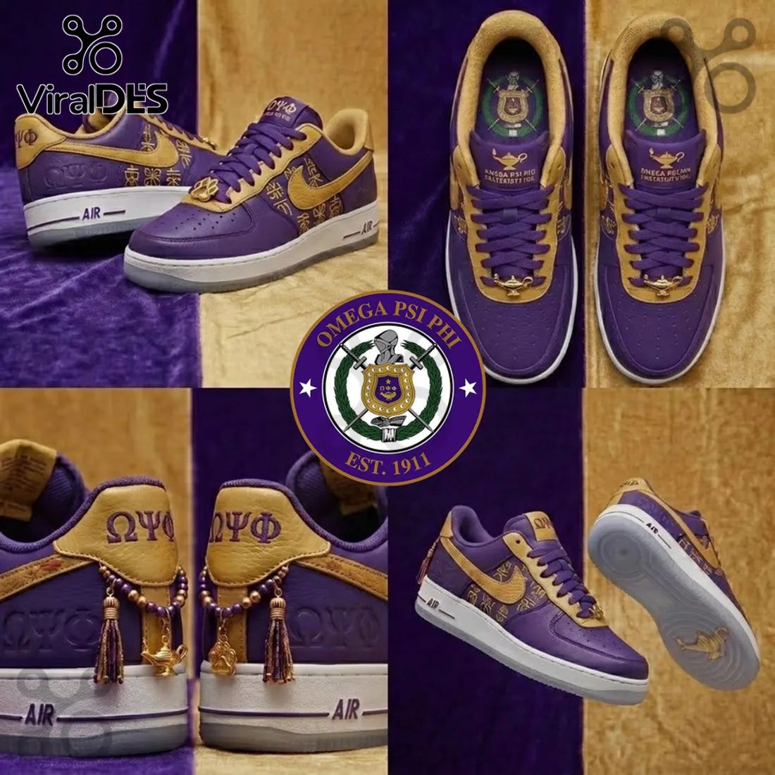 Omega Psi Phi Fraternity Air Force 1 Shoes