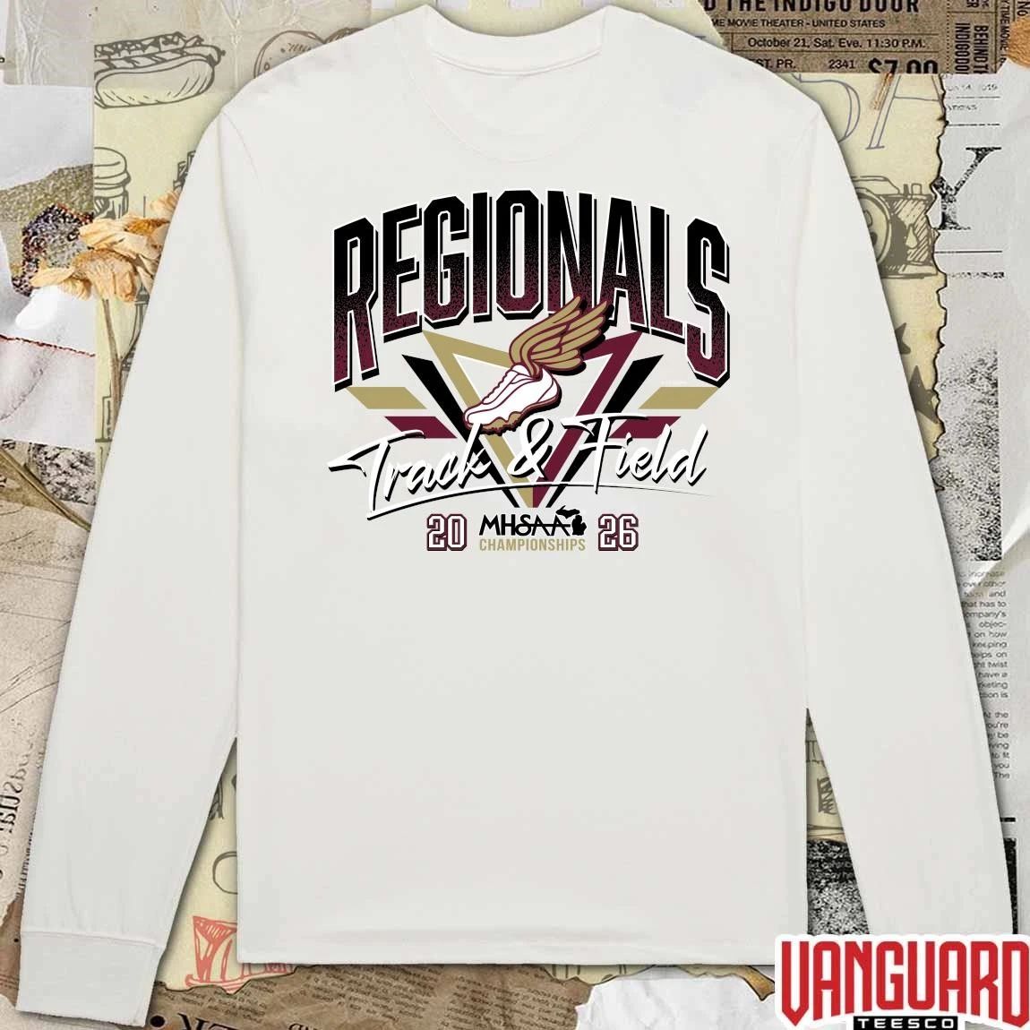 2026 MHSAA Championships Track & Field Regionals Logo t-shirt