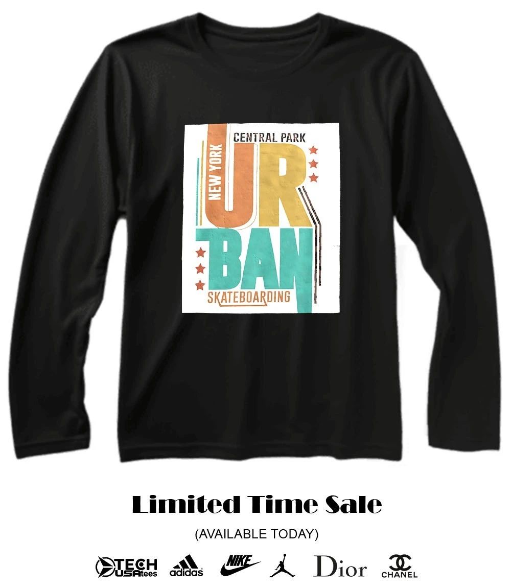 New York Central Park Urban Skateboarding shirt