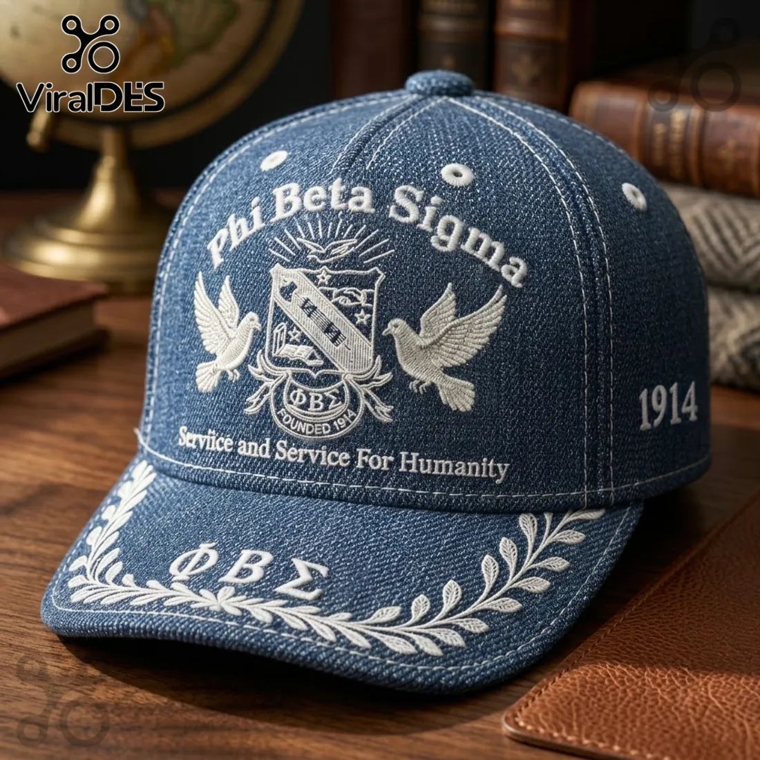 Phi Beta Sigma Denim Baseball Cap