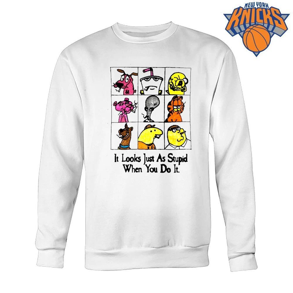 It Looks Just As Stupid When You Do It Anti-Cool Cartoon Shirt