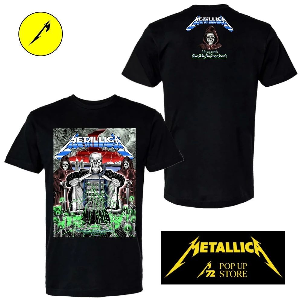 Metallica Zürich 2026 Limited Edition Poster T-Shirt