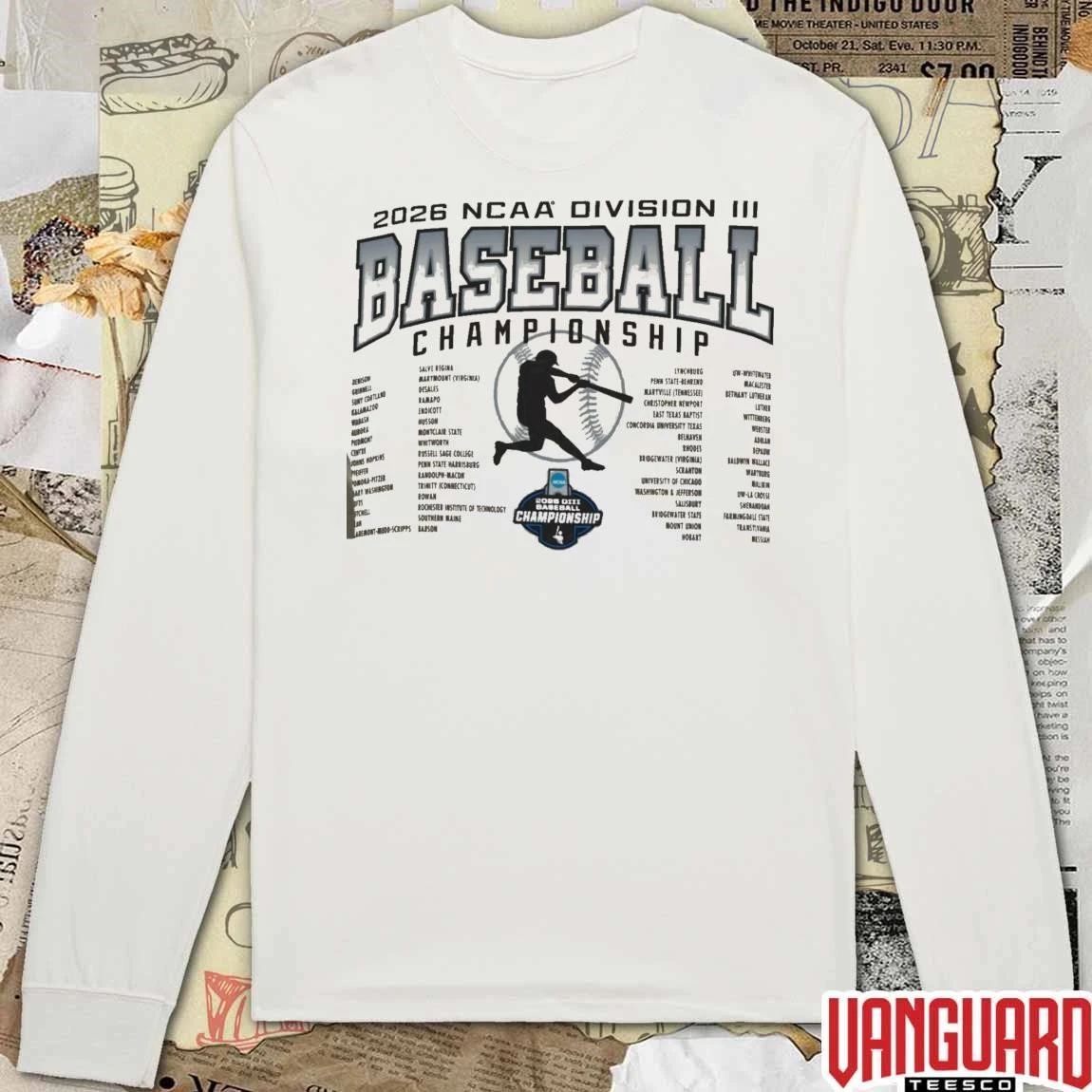 2026 NCAA Division III Pop Up Shop Now Baseball Championship Regionals t-shirt