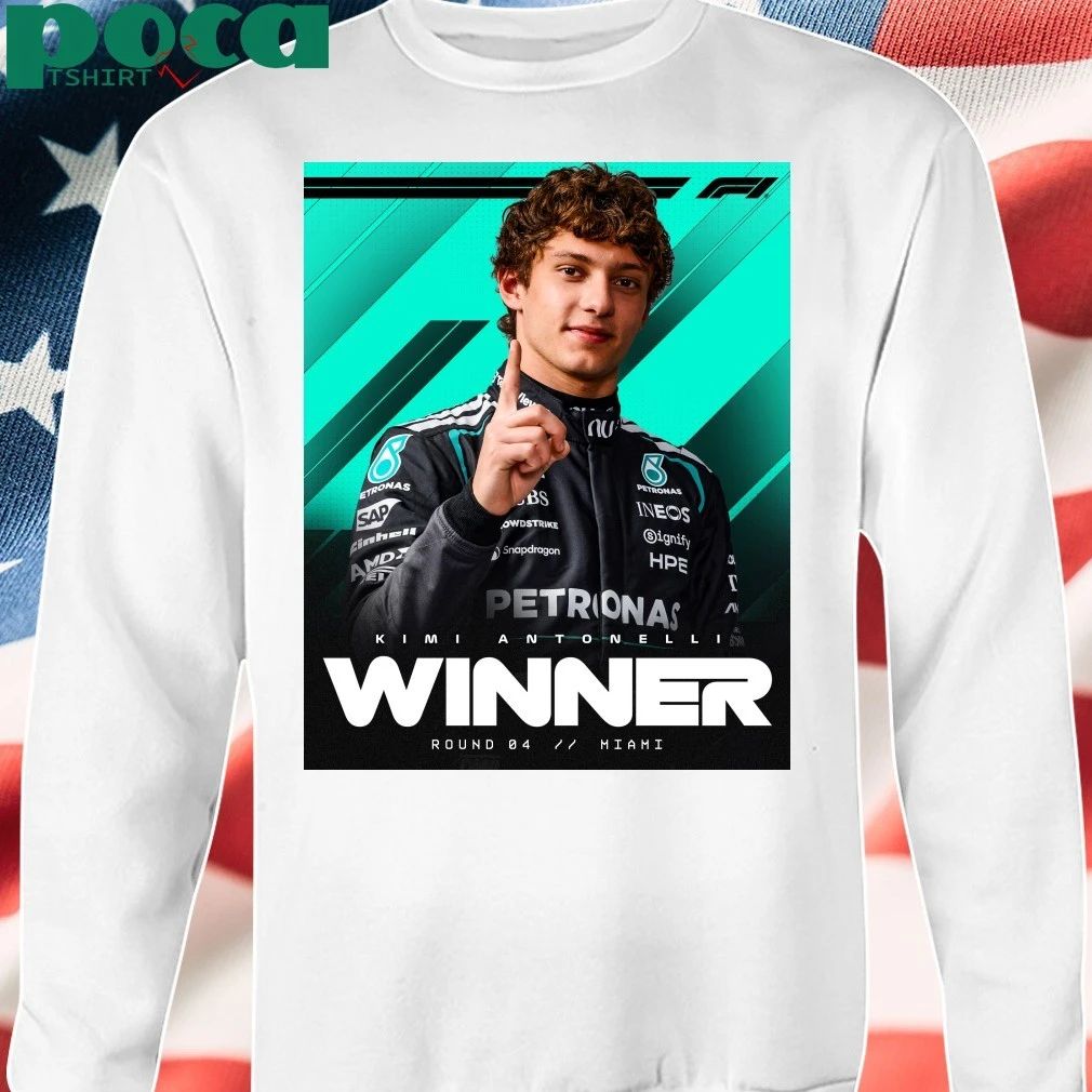 Kimi Antonelli Winner Miami GP 2026 Mercedes-AMG PETRONAS F1 Team T-Shirt