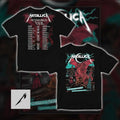 Metallica M72 World Tour June 28 2026 Cardiff Wales Principality Stadium Red Dragon Duchess Of Dark Double Sided Authentic Concert Merch Tee