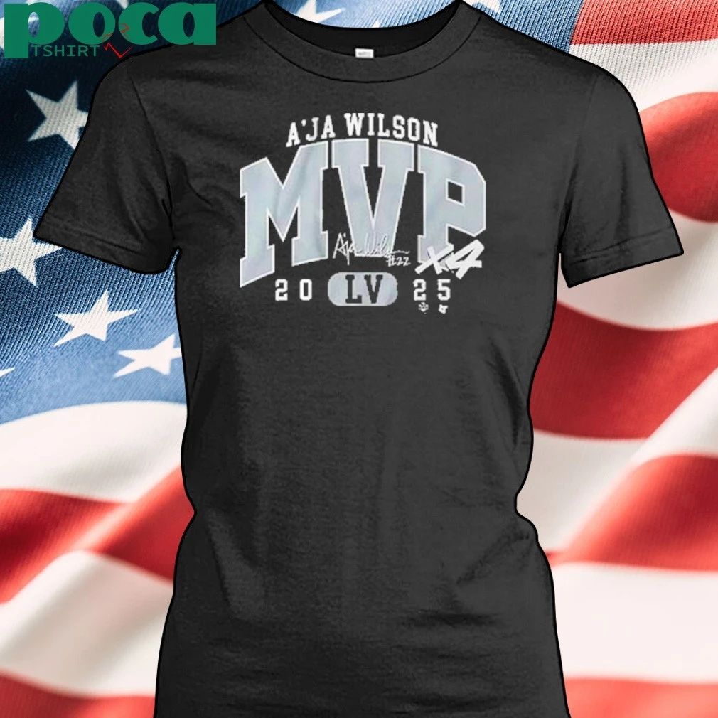 Las Vegas Aces A’Ja Wilson 4x M’VP Special Black shirt