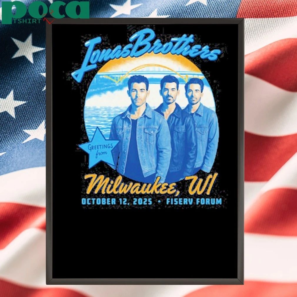 Milwaukee, WI Jonas Brothers Oct 12 2025 Fiserv Forum Shirt