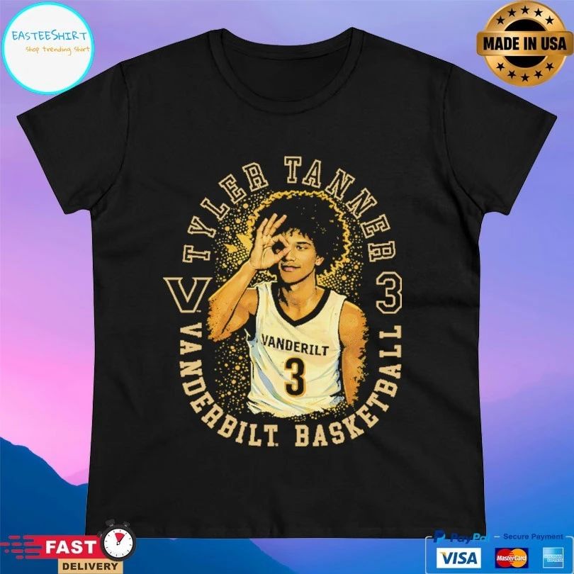 Tyler Tanner 3 Vanderbilt Commodores Basketball T-shirts