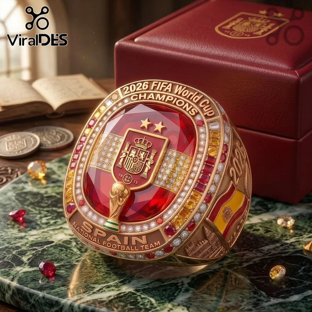 Spain 2026 World Cup Gold Championship Ring