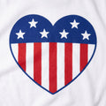 US Flag Heart Graphic