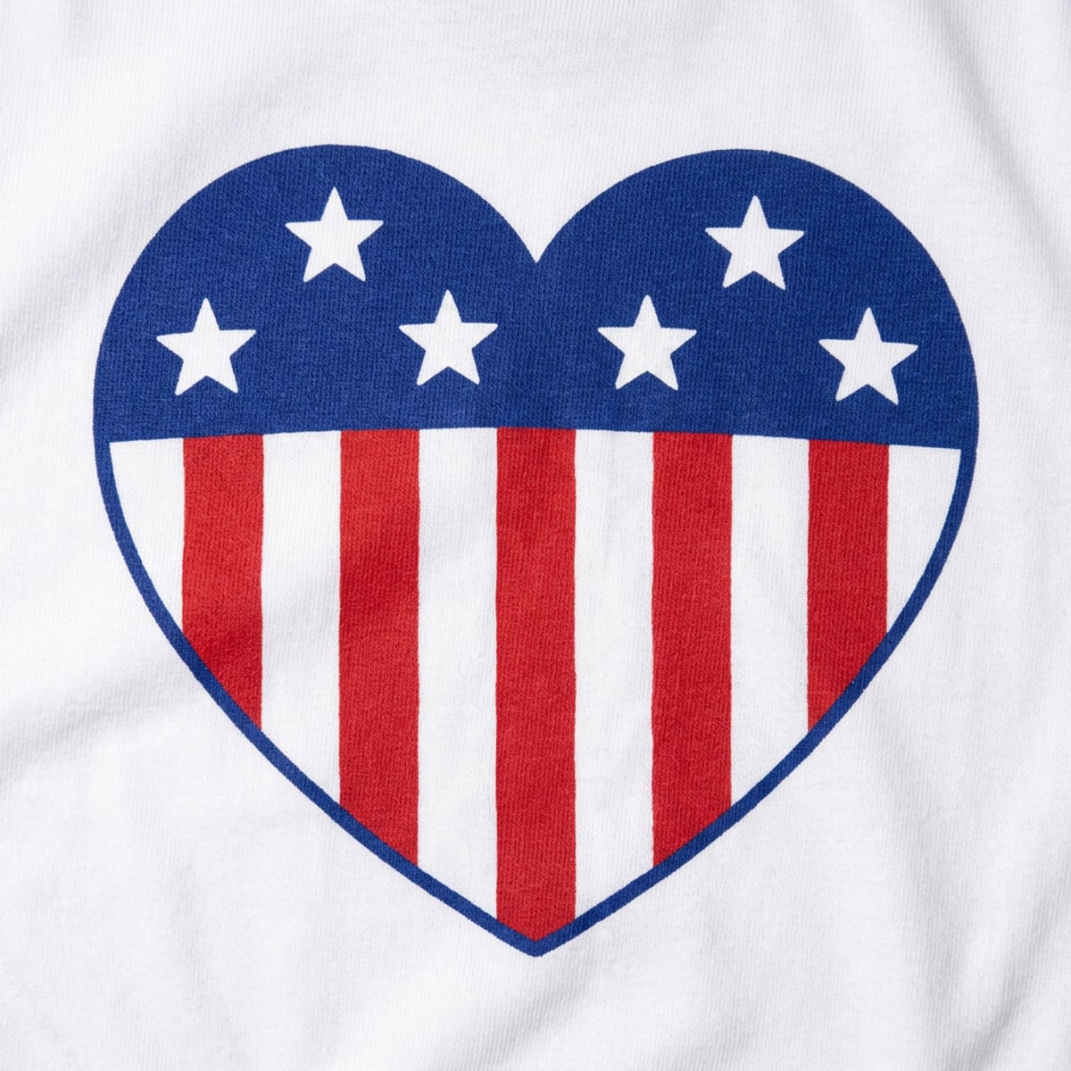 US Flag Heart Graphic