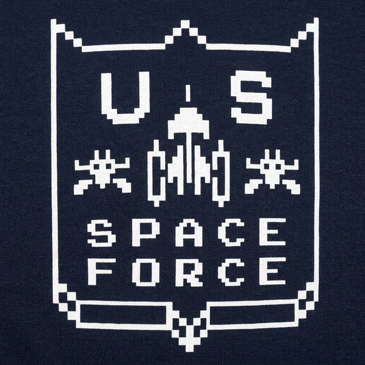 US Space Force Retro 8-Bit  Alien Invaders Graphic