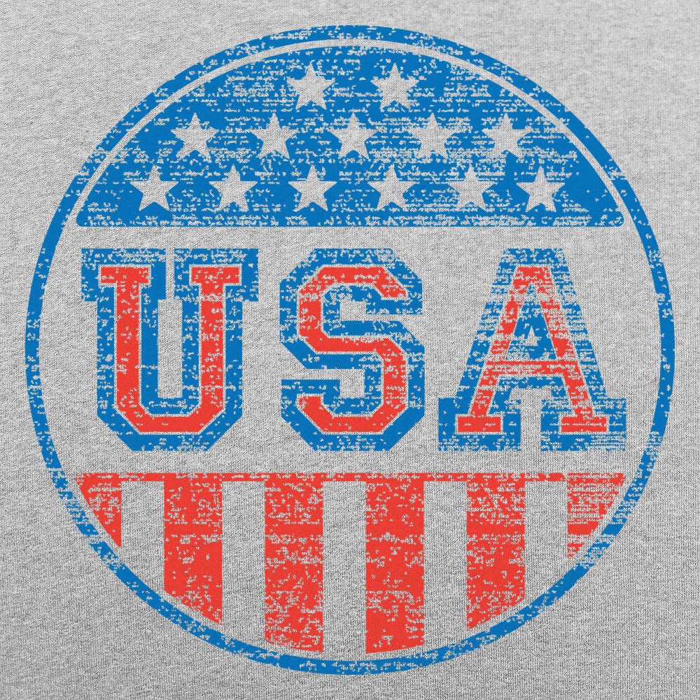 USA Round Patriotic Campaign Badge Graphic
