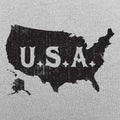 USA Map Distressed Vintage America Design
