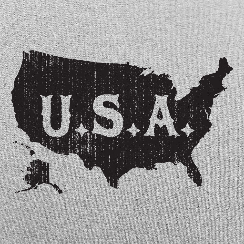 USA Map Distressed Vintage America Design