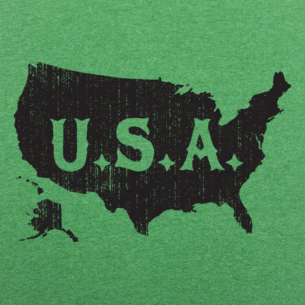 USA Map Distressed Vintage America Design