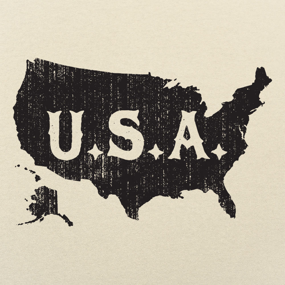 USA Map Distressed Vintage America Design